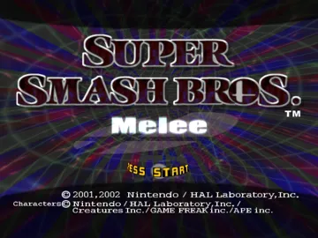 Super Smash Bros screen shot title